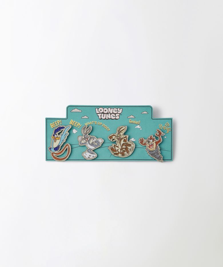 [LOONEY TUNES] CHARACTER PIN BADGE SET_LOONEY TUNES