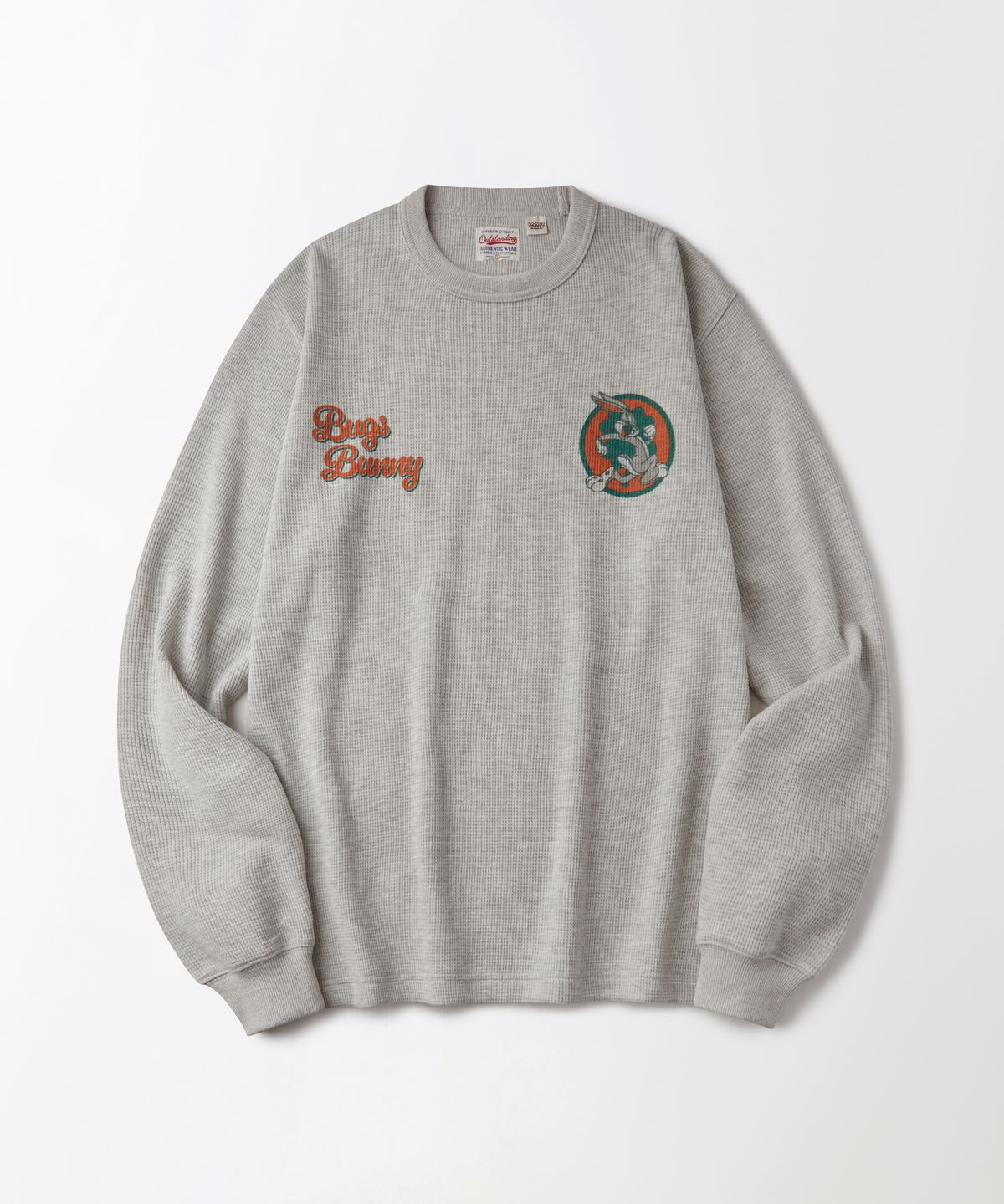 아웃스탠딩(OUTSTANDING) [LOONEY TUNES] LONG SLEEVE(LUCKY RABBITS FOOT)_1%MELANGE GRAY
