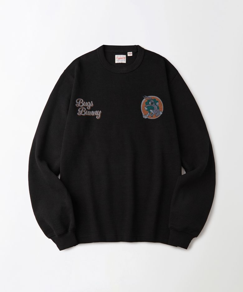 [LOONEY TUNES] LONG SLEEVE(LUCKY RABBITS FOOT)_BLACK