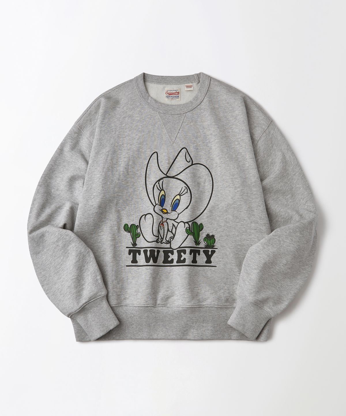 아웃스탠딩(OUTSTANDING) [LOONEY TUNES] SWEAT(TWEETY)_3%MELANGE GRAY