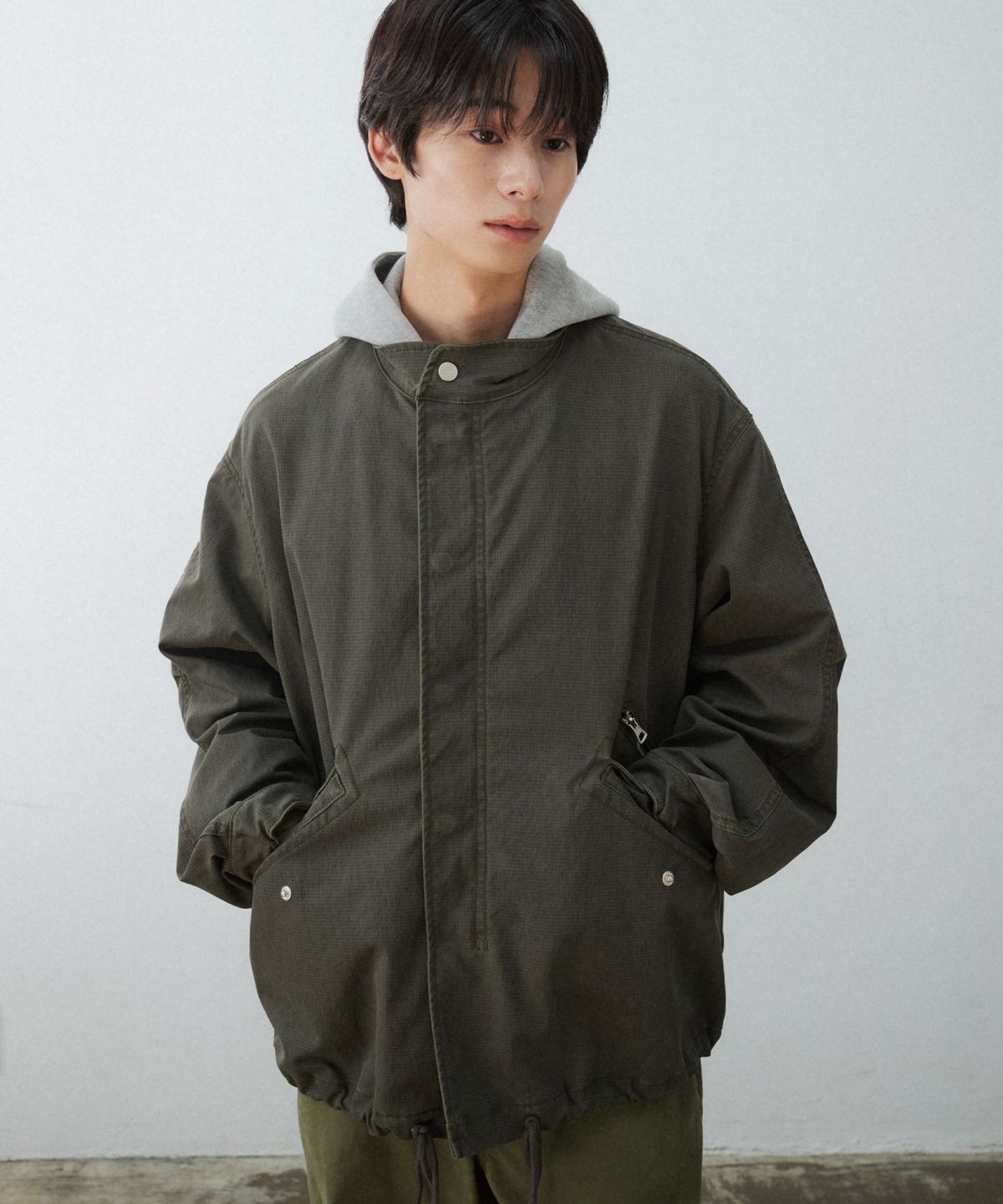 더블유엠씨(WMC) 워시드 필드 자켓_KHAKI