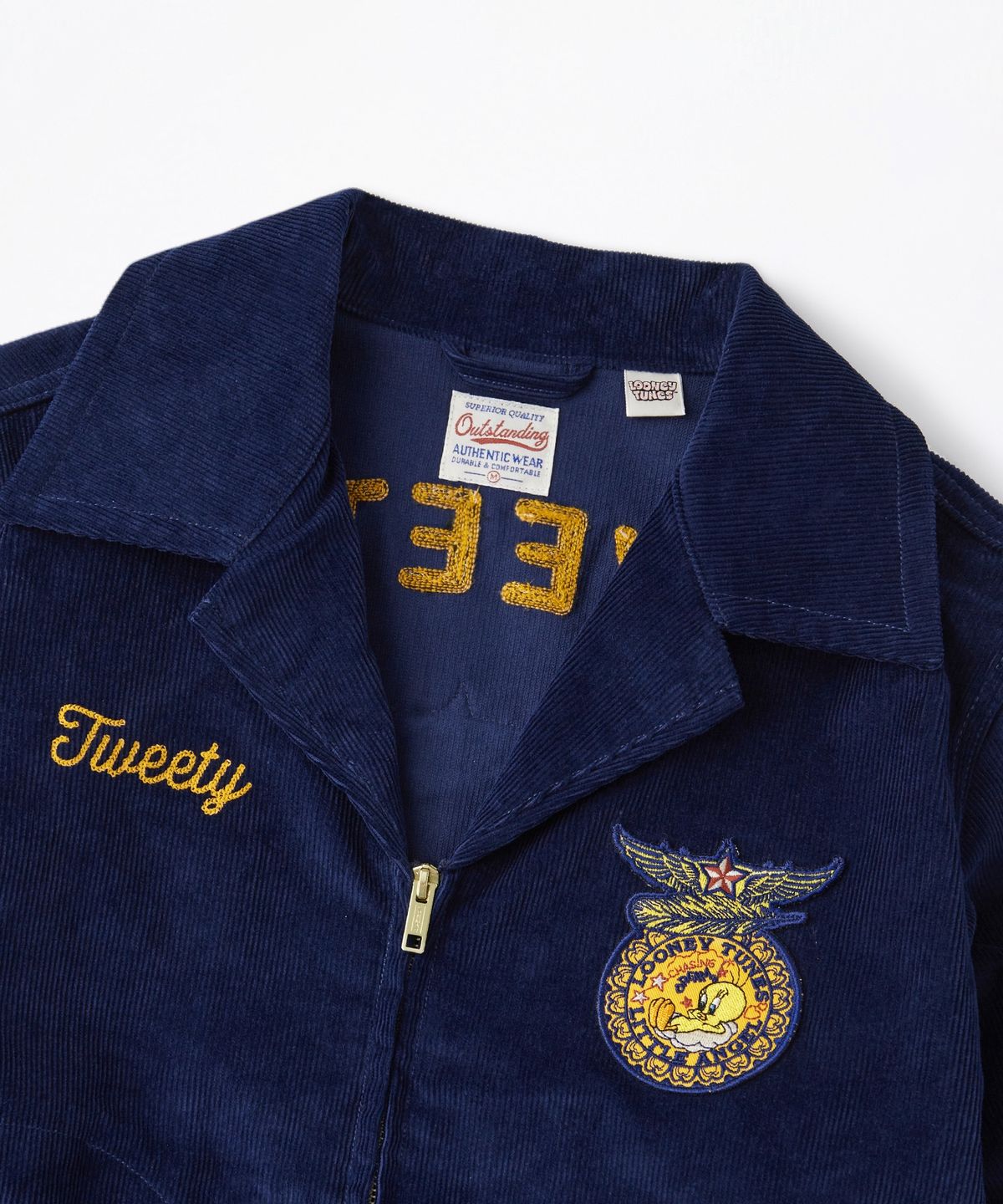 아웃스탠딩(OUTSTANDING) [LOONEY TUNES] FFA WORK JACKET_NAVY