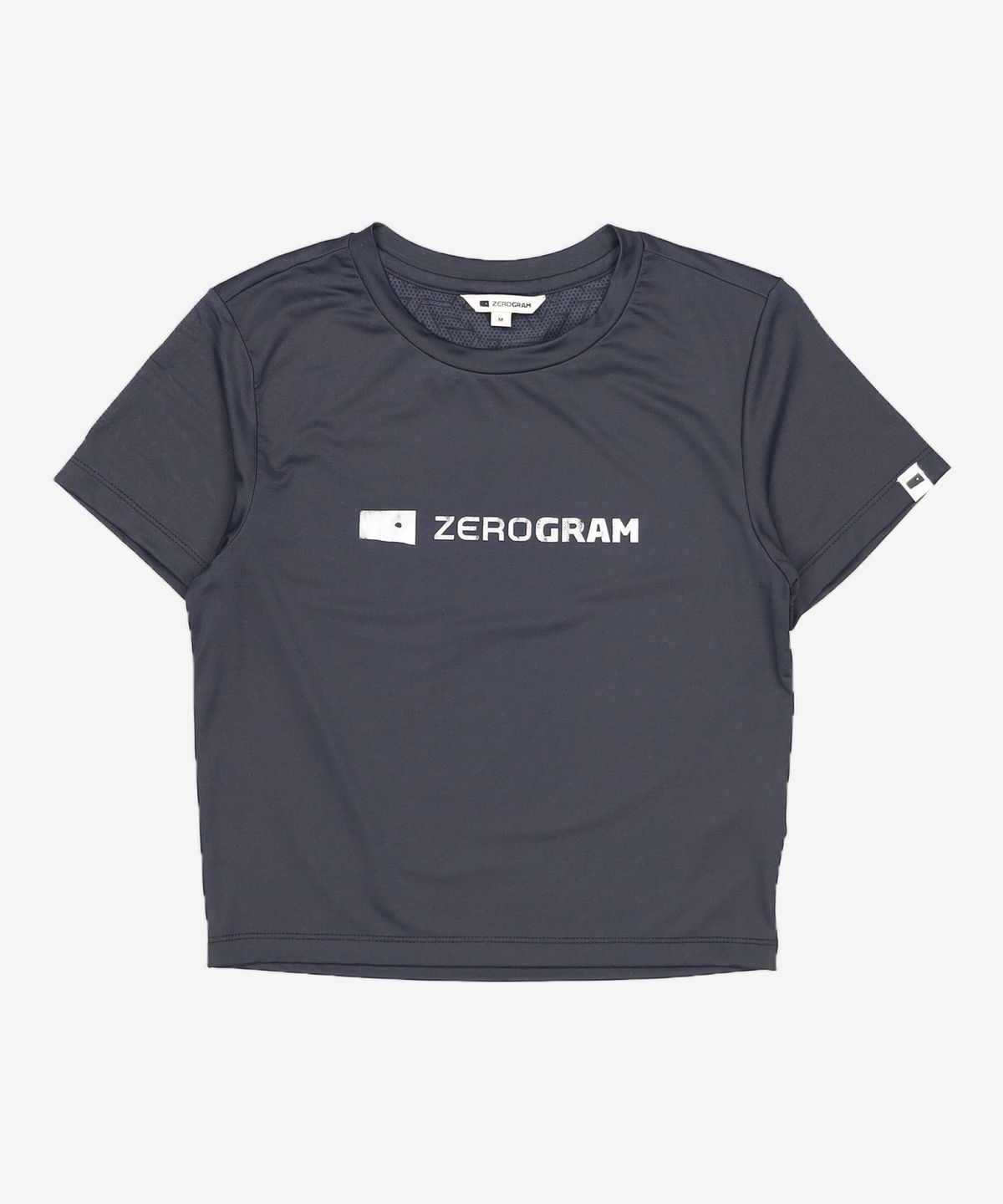 제로그램(ZEROGRAM) 슬림핏 크롭 티셔츠 블랙 M