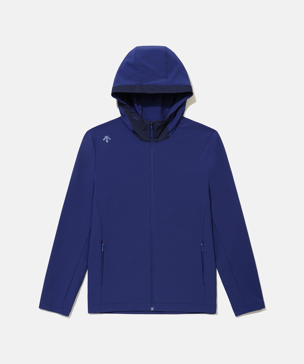 데상트(DESCENTE) 남성 스톰 플리스 후드형 집업 자켓 블루 SR321DWT91