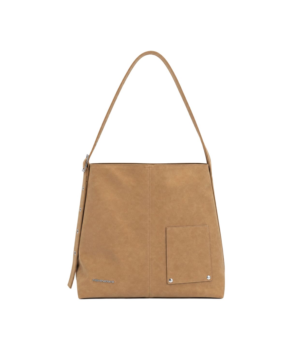 필인더블랭크(FILLINTHEBLANK) Suede Basket Bag(Camel)
