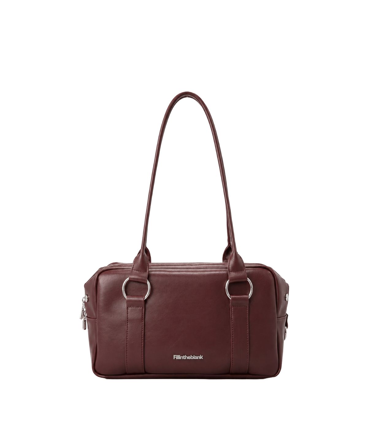 필인더블랭크(FILLINTHEBLANK) Stud Radio Bag(Burgundy)