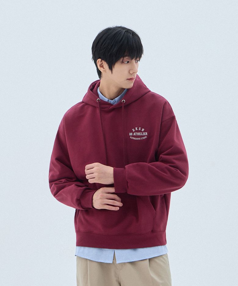 [MEN] 86 아틀리에 레터링 후드티 BK6975 (3COLOR)