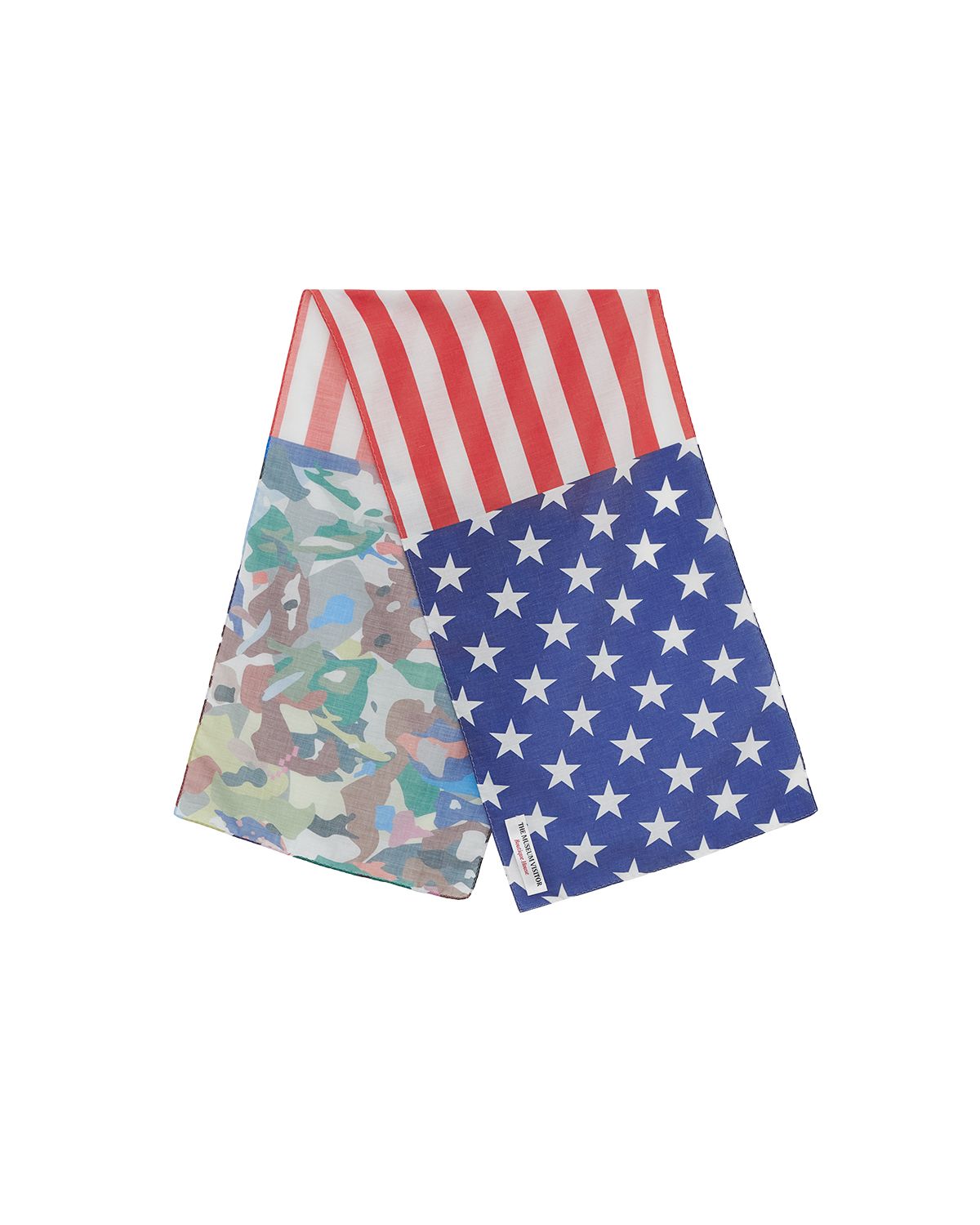 더뮤지엄비지터(THEMUSEUMVISITOR) MILITARY MIXED PATTERN SCARF (MULTI)