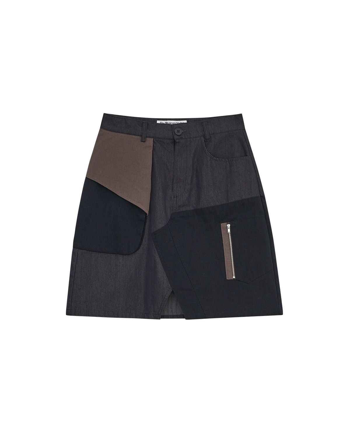 더뮤지엄비지터(THEMUSEUMVISITOR) W UTILITY CARGO MIDI SKIRT (INDIGO)