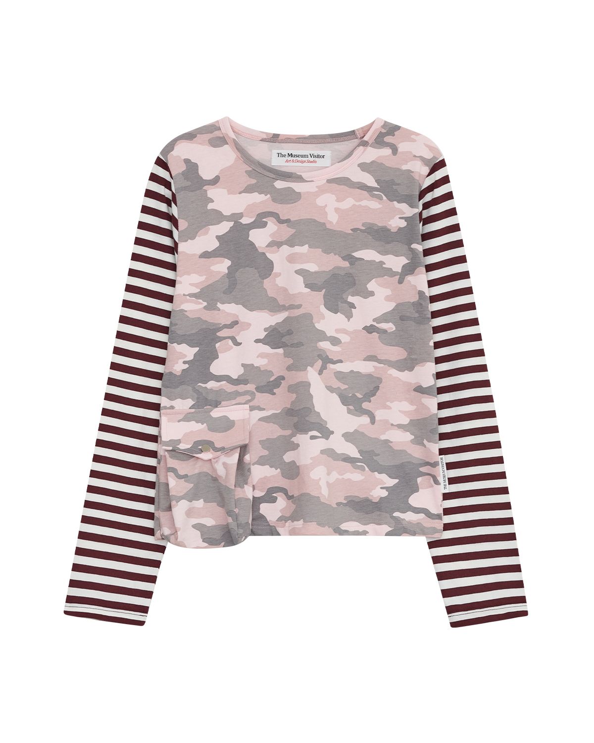 더뮤지엄비지터(THEMUSEUMVISITOR) W CAMO POCKET LONG SLEEVE (PINK CAMO)