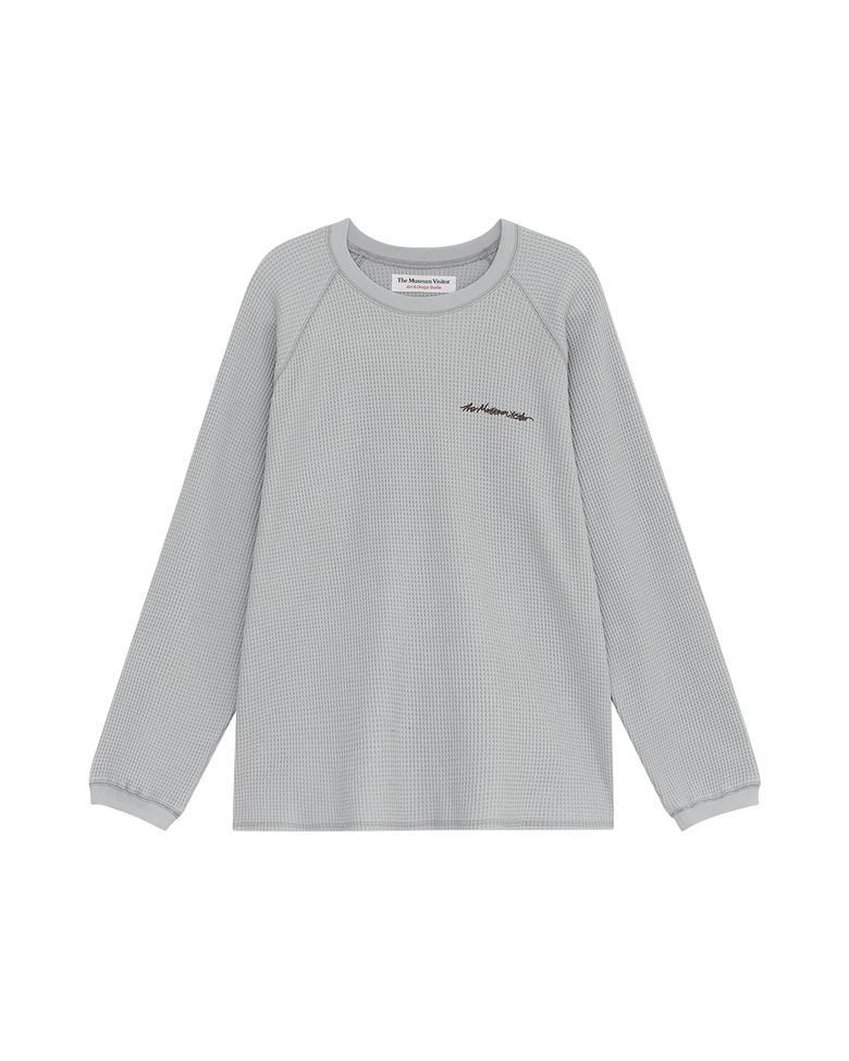 WAFFLE RAGLAN LONG SLEEVE (LIGHT BLUE)