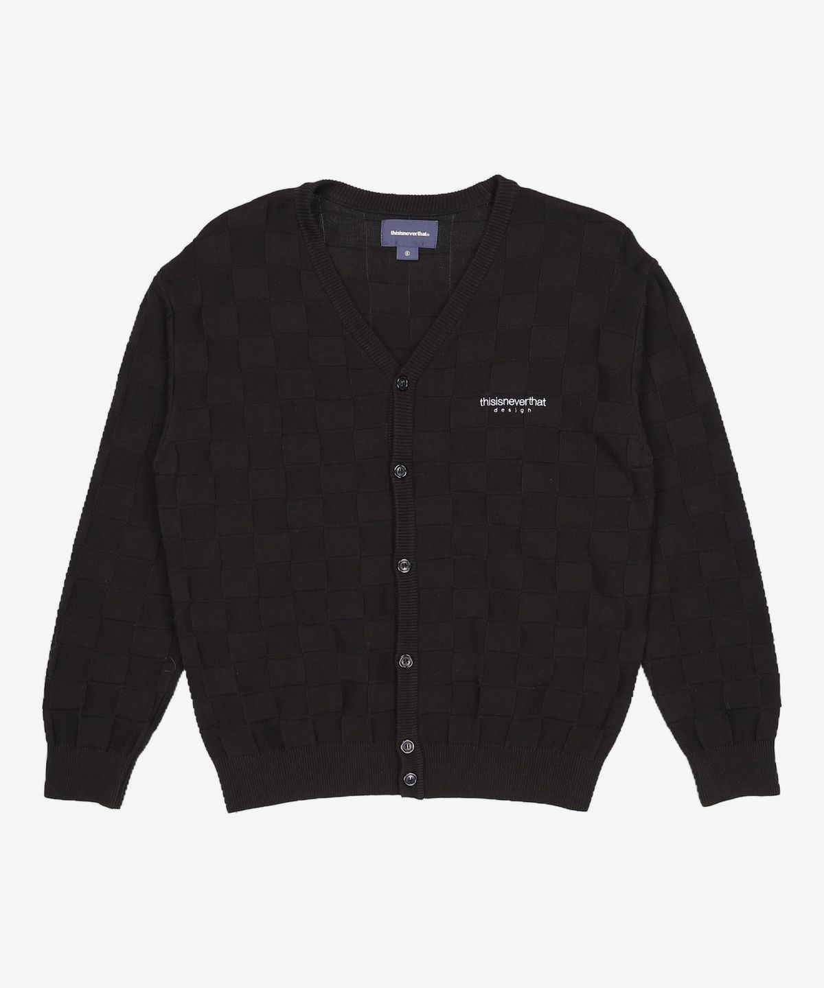 디스이즈네버댓(THISISNEVERTHAT) Reverse Block Cardigan Black S