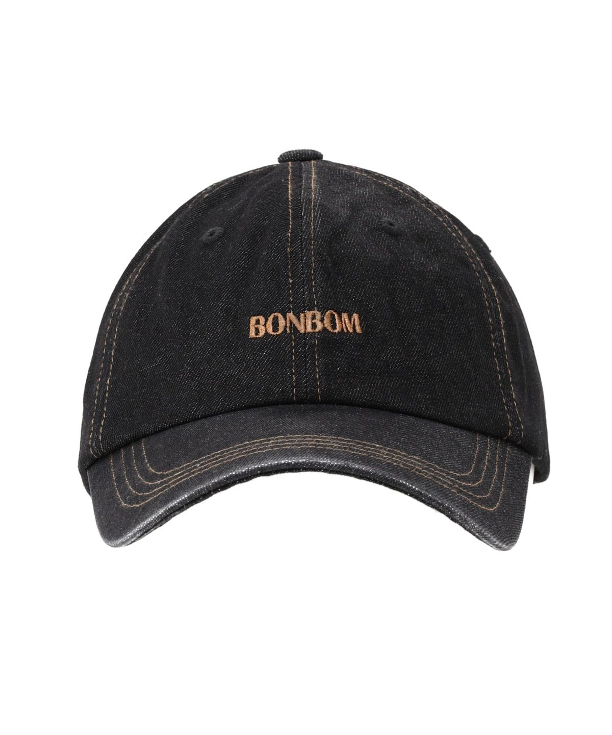 본봄(BONBOM) BONBOM LOGO BALL CAP-BLACK DENIM