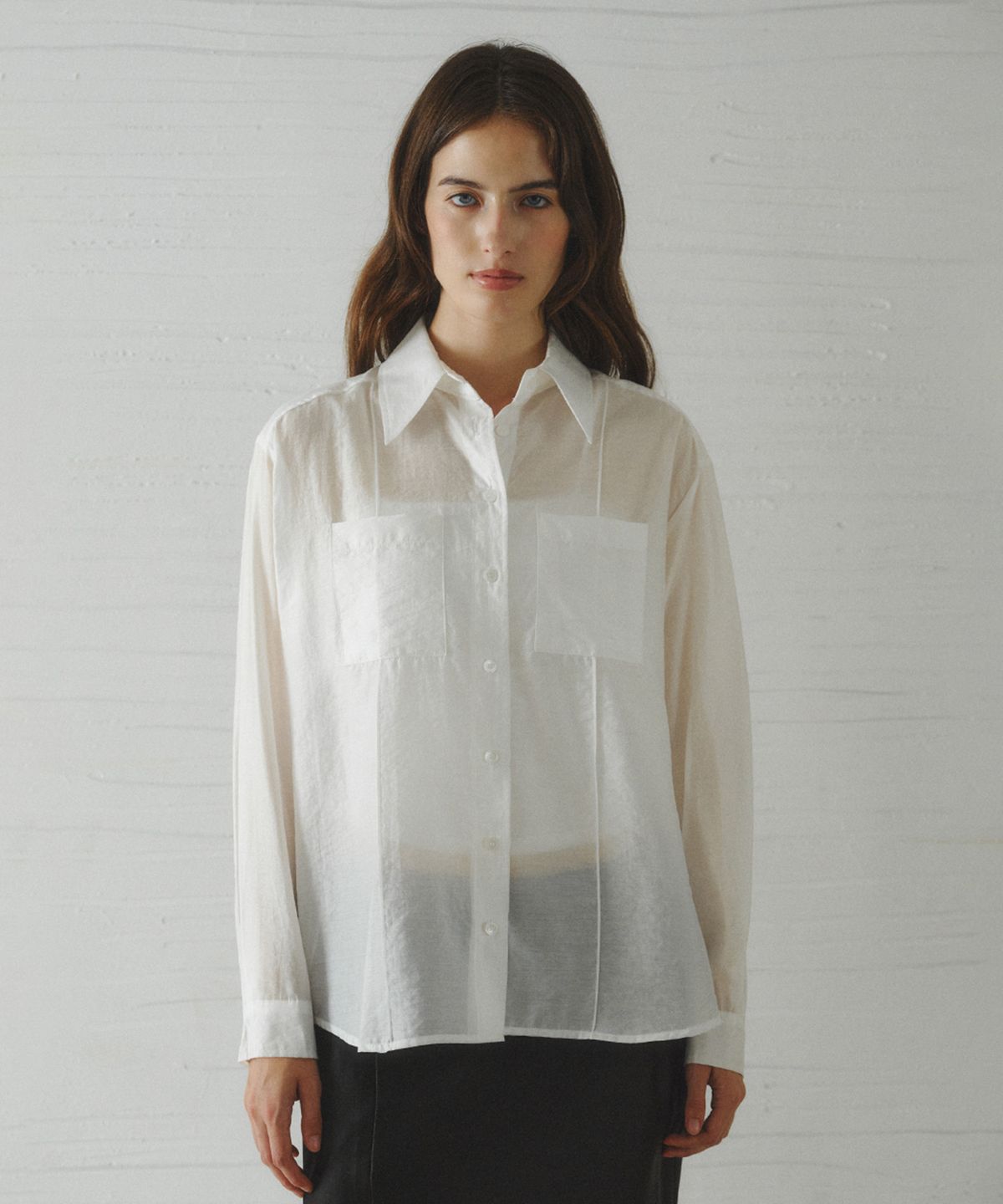 르니나(LENINA) POLAVI out-pocket lyocell shirt_WHITE