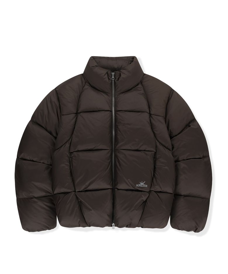 Toray Slice Down Jacket Brown