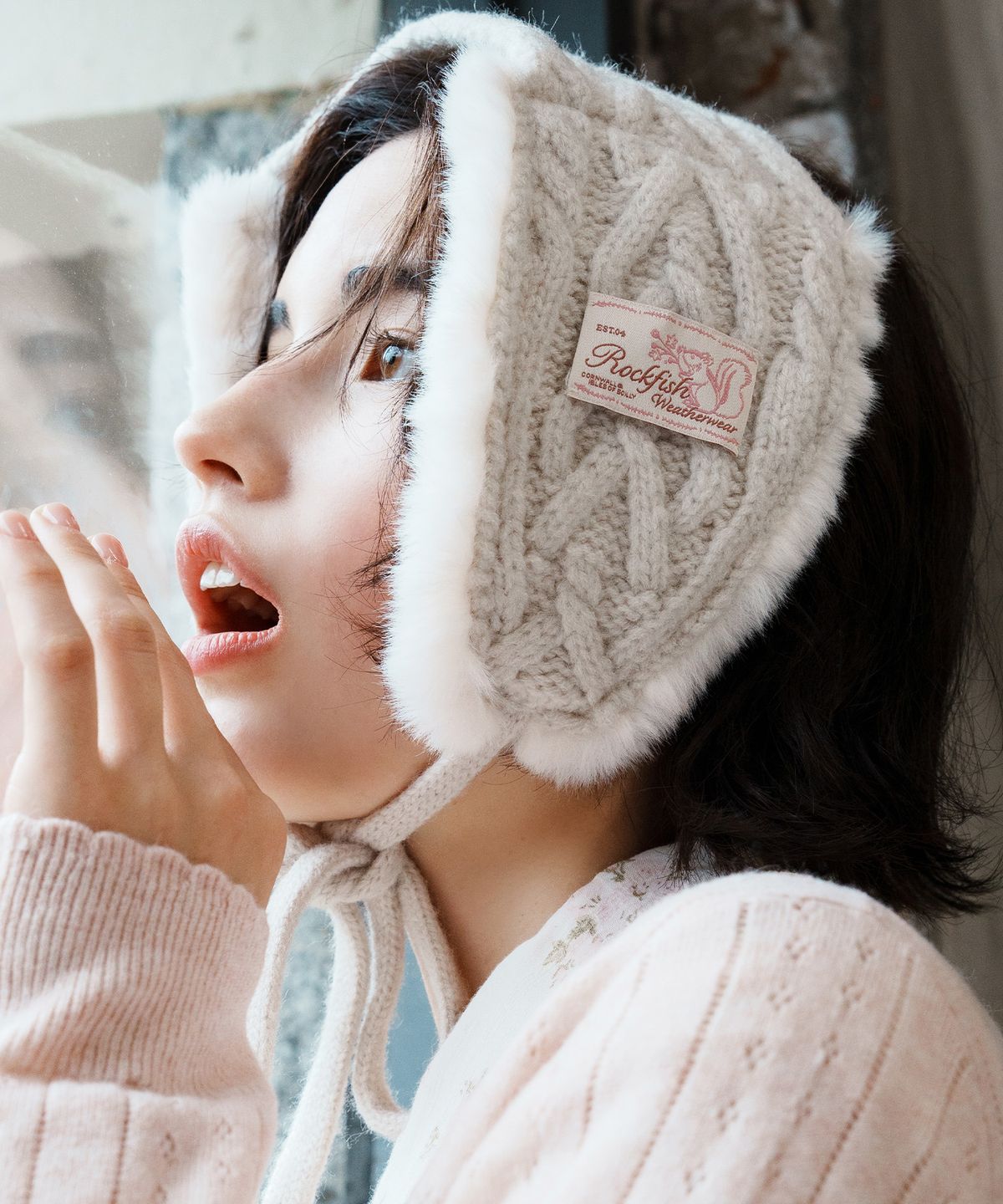락피쉬웨더웨어(ROCKFISH WEATHERWEAR) HEART CABLE EARMUFF - 4 colors