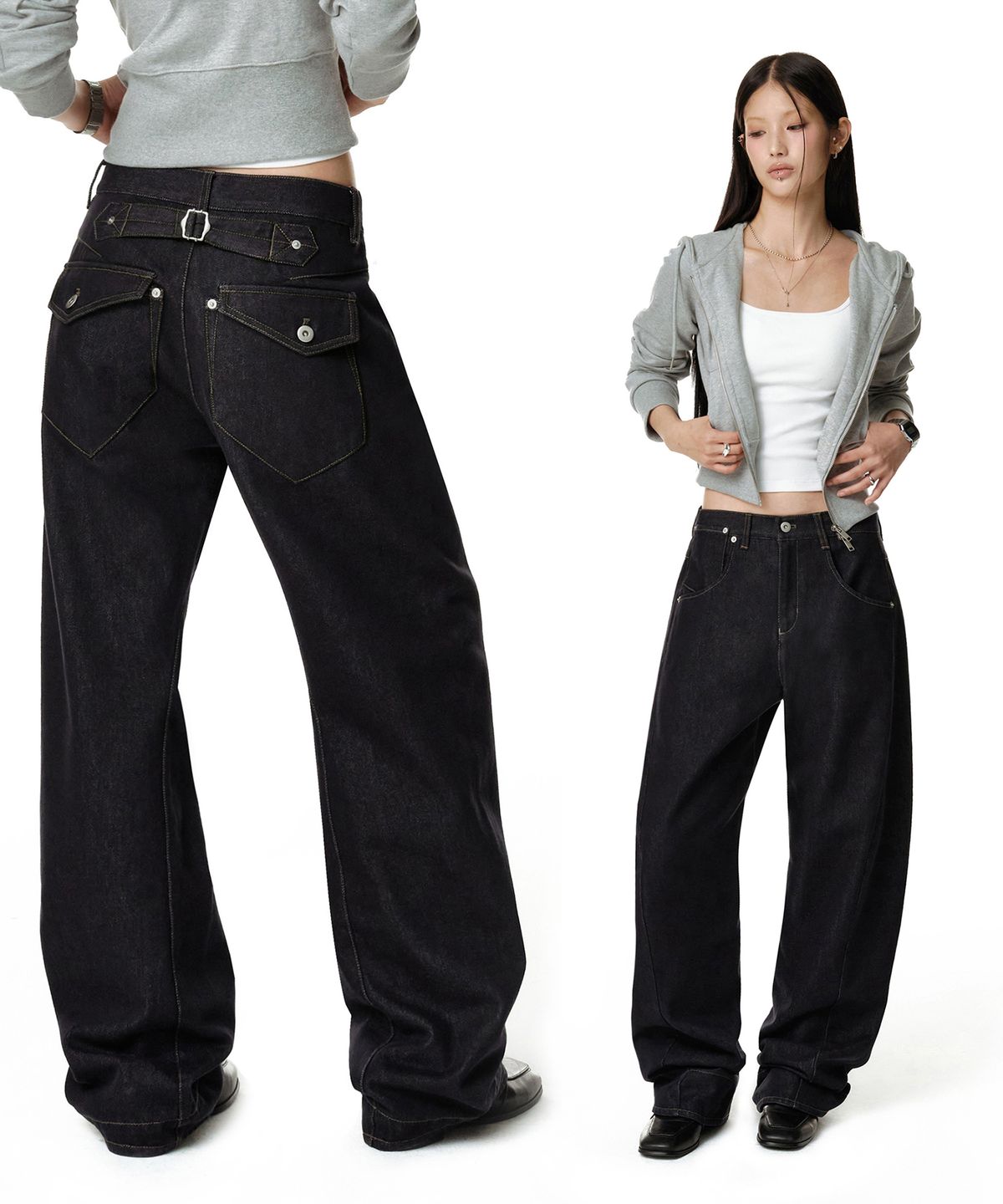 데케트 우먼(DECET WOMEN) Engineered Pants DCWPT033CPINDIGO