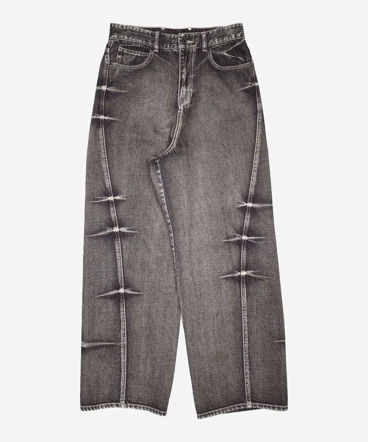 메종미네드(MAISON MINED) PINCH WIND DENIM PANTS BLACK 46