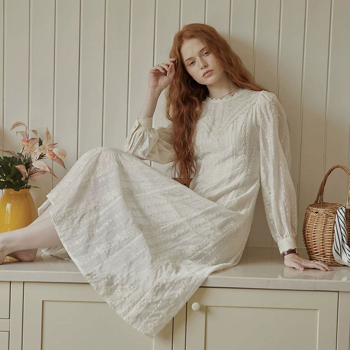 프라우드 마리(PROUD MARY) PM_Romantic embroidery dress