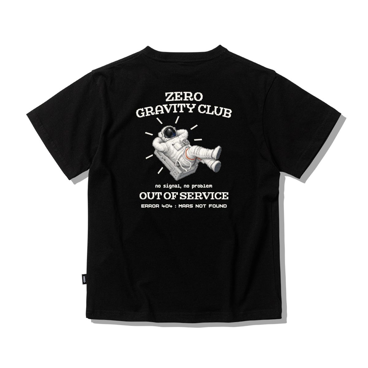 스플래시코드 키즈(SPLASHCODE KIDS) 키즈 반팔 티셔츠 블랙 - 무중력 클럽(Zero Gravity Club)