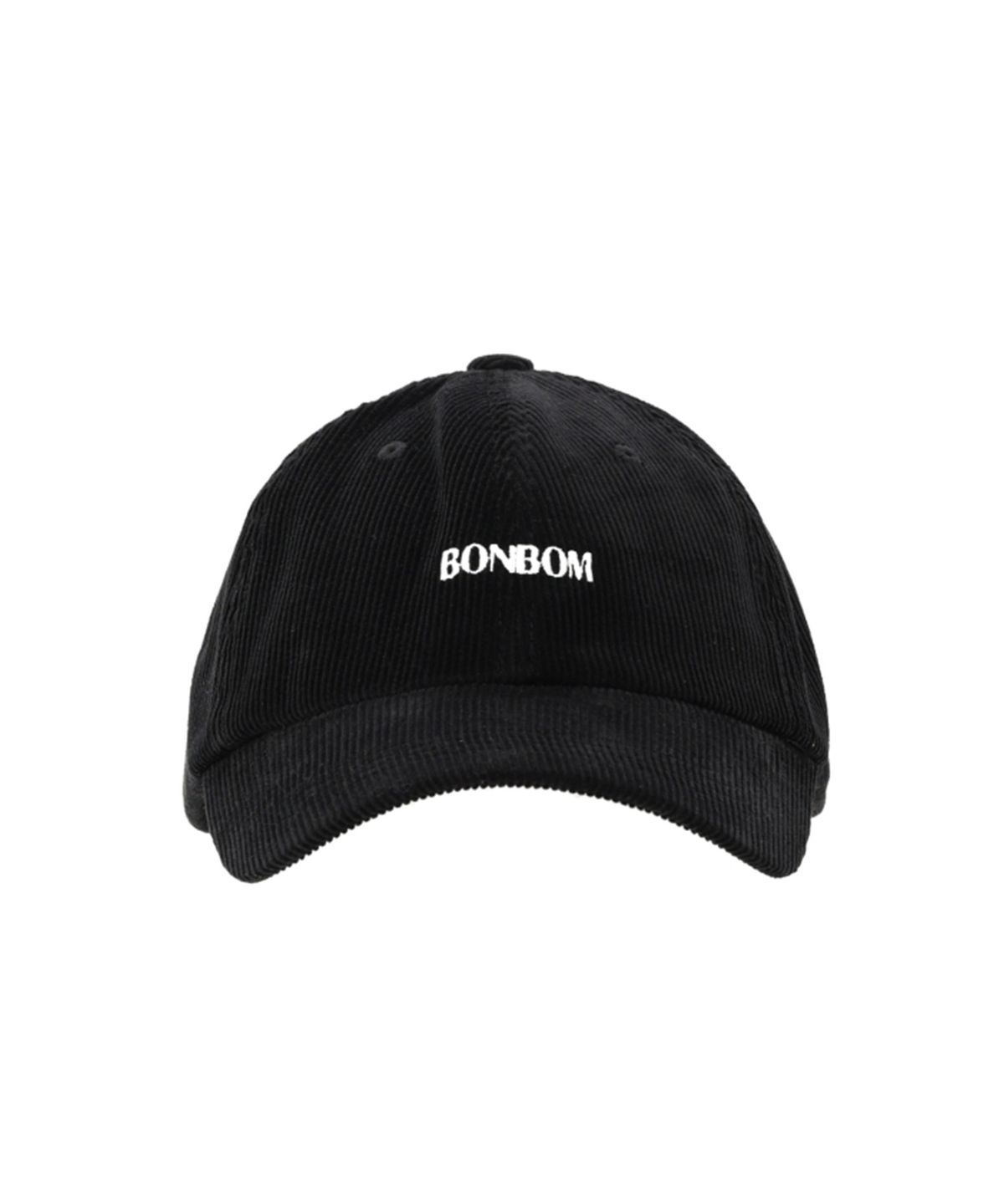 본봄(BONBOM) BONBOM LOGO BALL CAP-BLACK CORDUROY