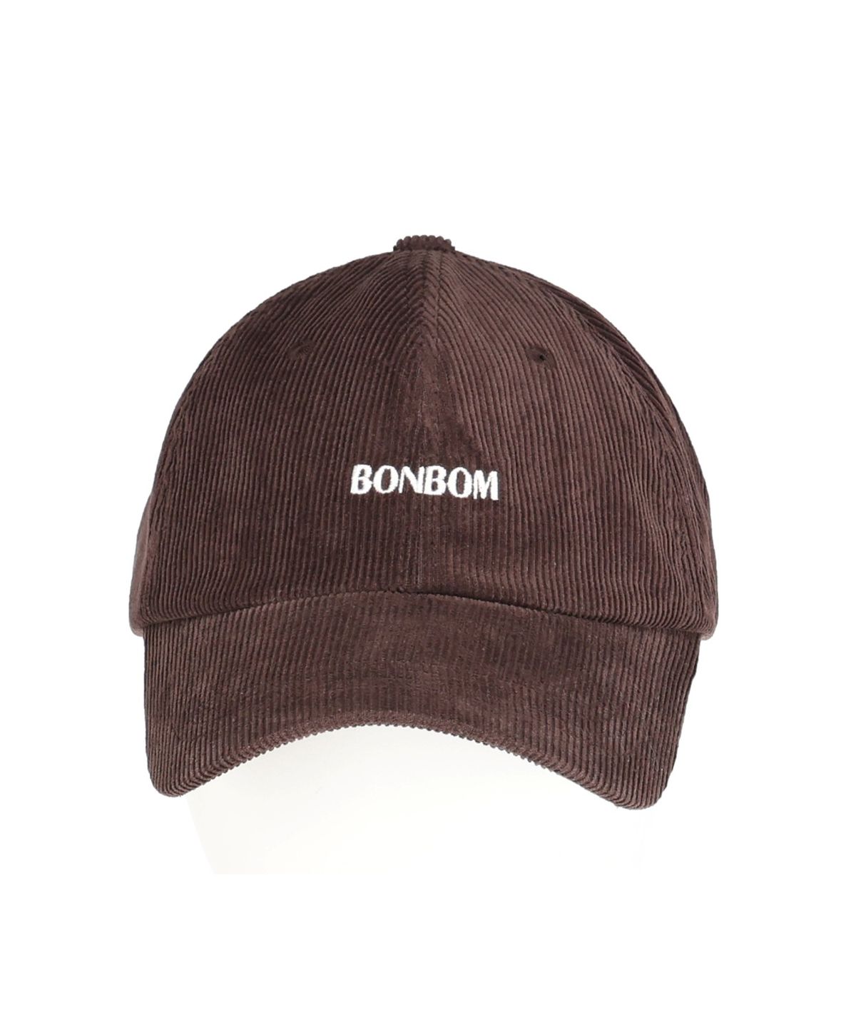 본봄(BONBOM) BONBOM LOGO BALL CAP-BROWN CORDUROY