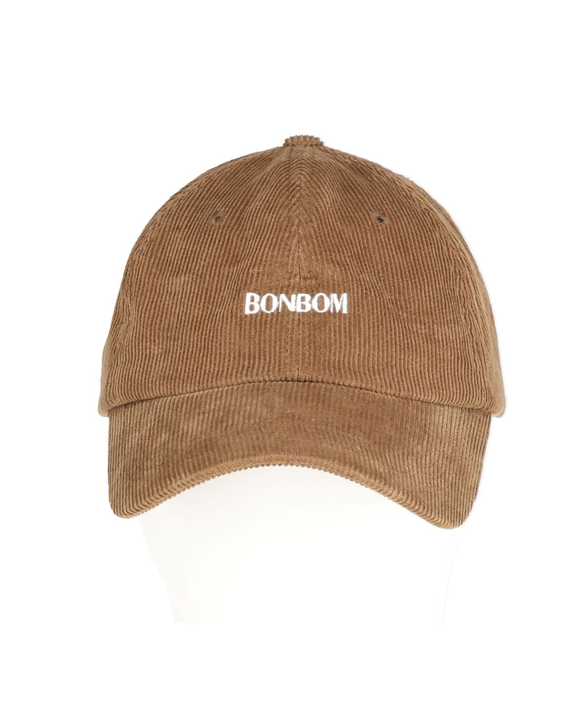 본봄(BONBOM) BONBOM LOGO BALL CAP-BEIGE CORDUROY