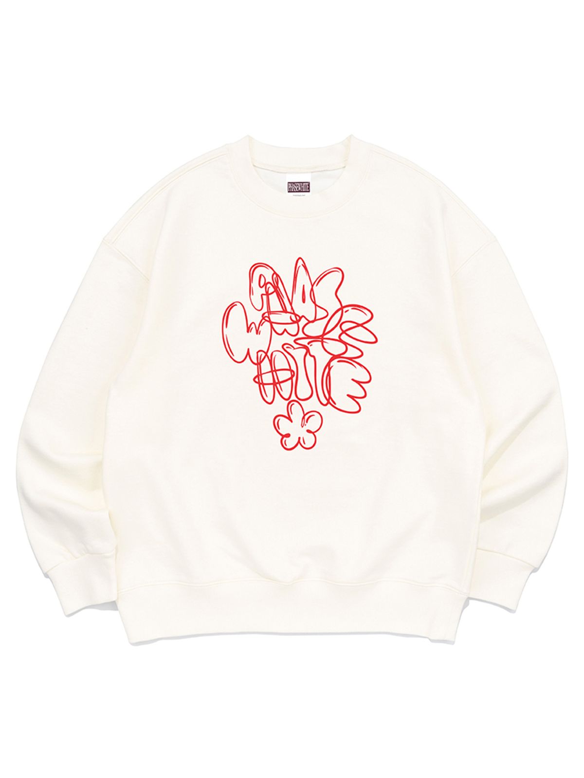 페이즈화이트(PHASEWHITE) GRAFFITI SWEATSHIRTS (IVORY)