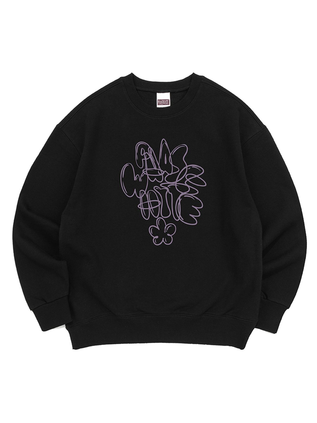 페이즈화이트(PHASEWHITE) GRAFFITI SWEATSHIRTS (BLACK)