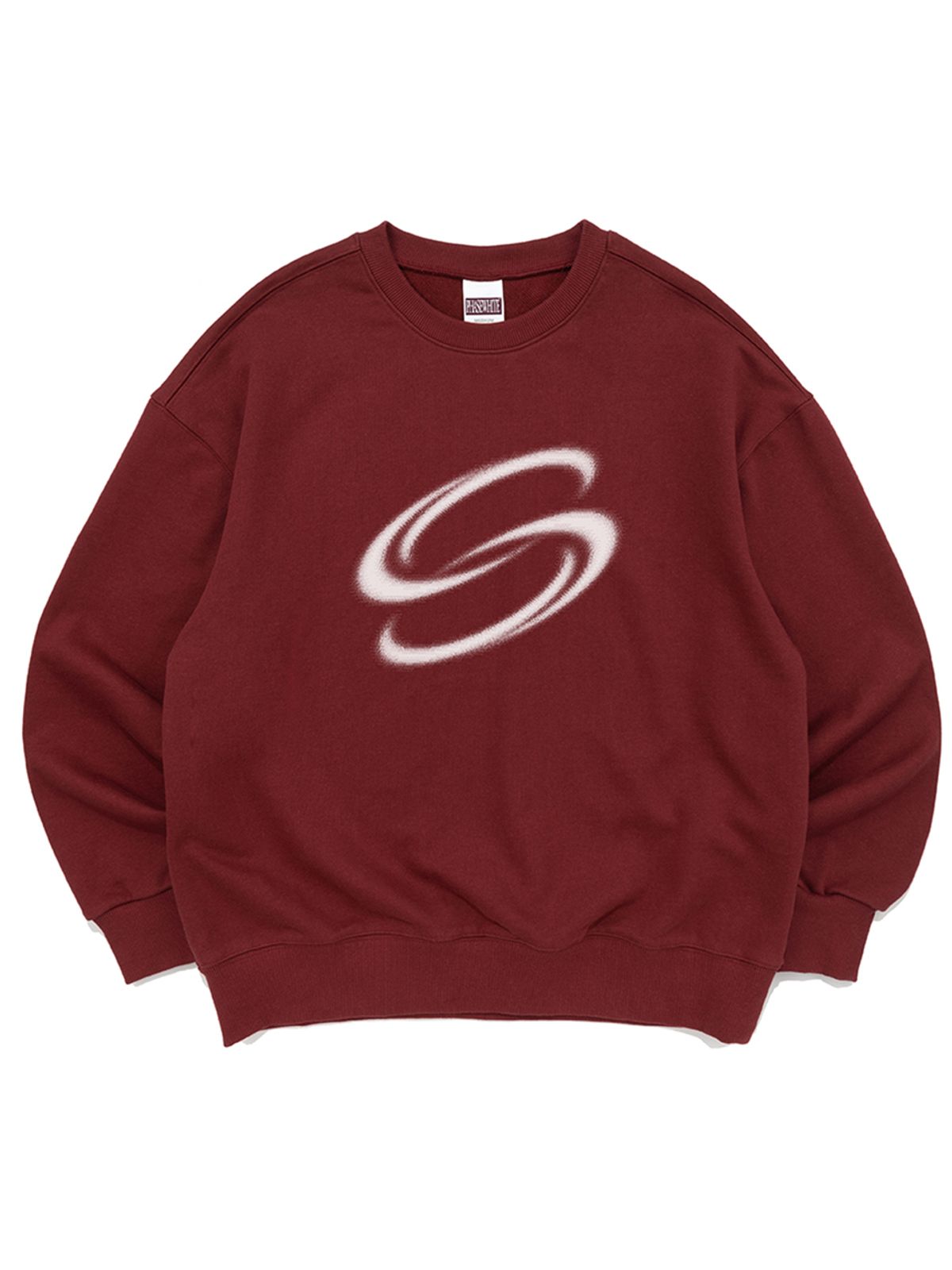 페이즈화이트(PHASEWHITE) DOUBLE LOOP SWEATSHIRTS (BURGUNDY)