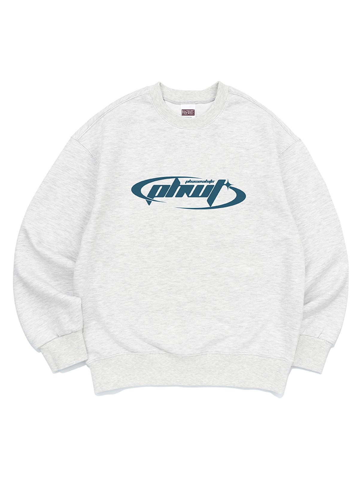 페이즈화이트(PHASEWHITE) MILLENIUM LOGO SWEATSHIRTS (LIGHT MELANGE)