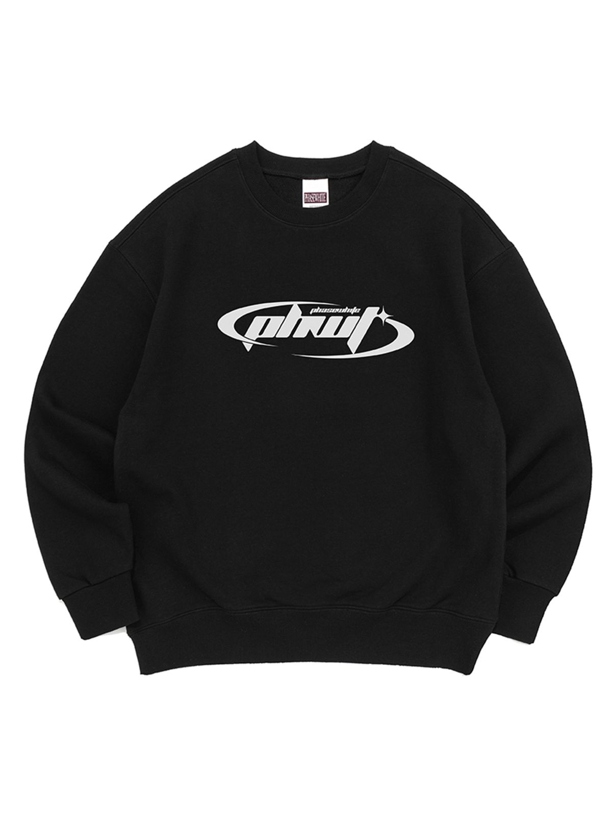 페이즈화이트(PHASEWHITE) MILLENIUM LOGO SWEATSHIRTS (BLACK)
