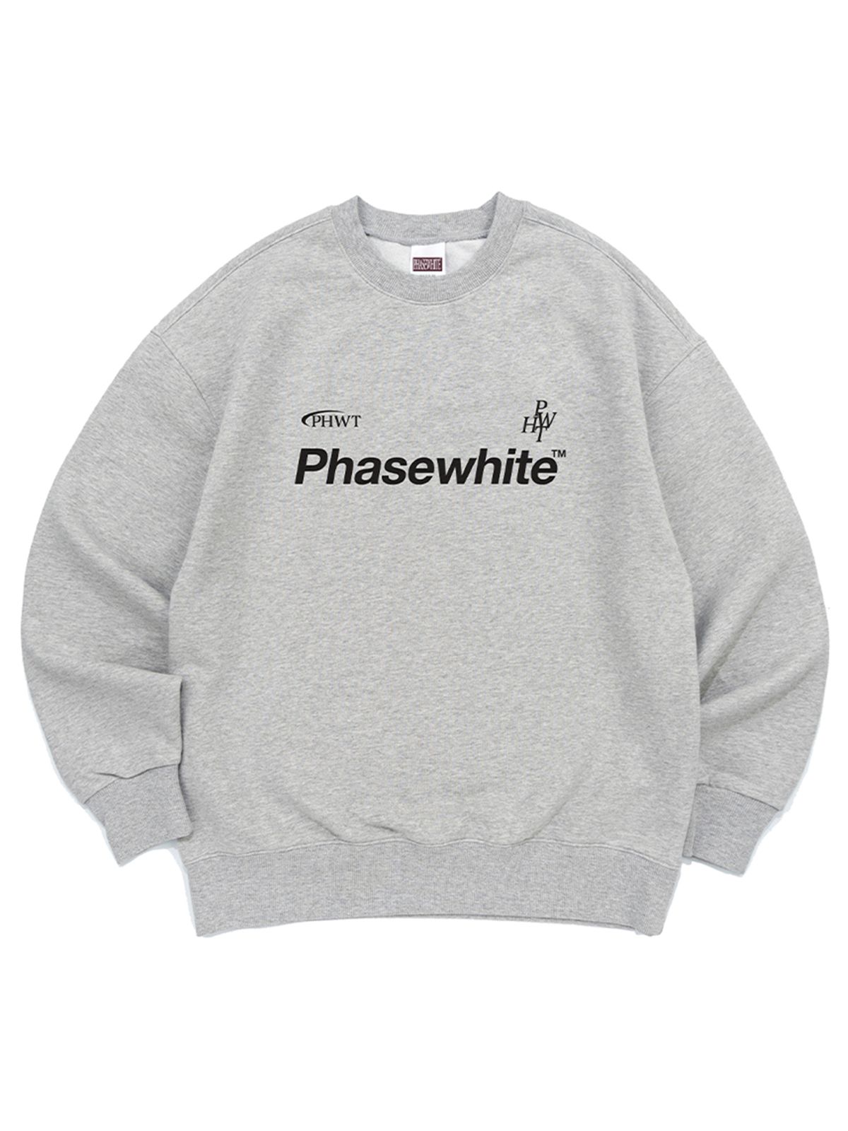 페이즈화이트(PHASEWHITE) EMBLEM SWEATSHIRTS (MELANGE)