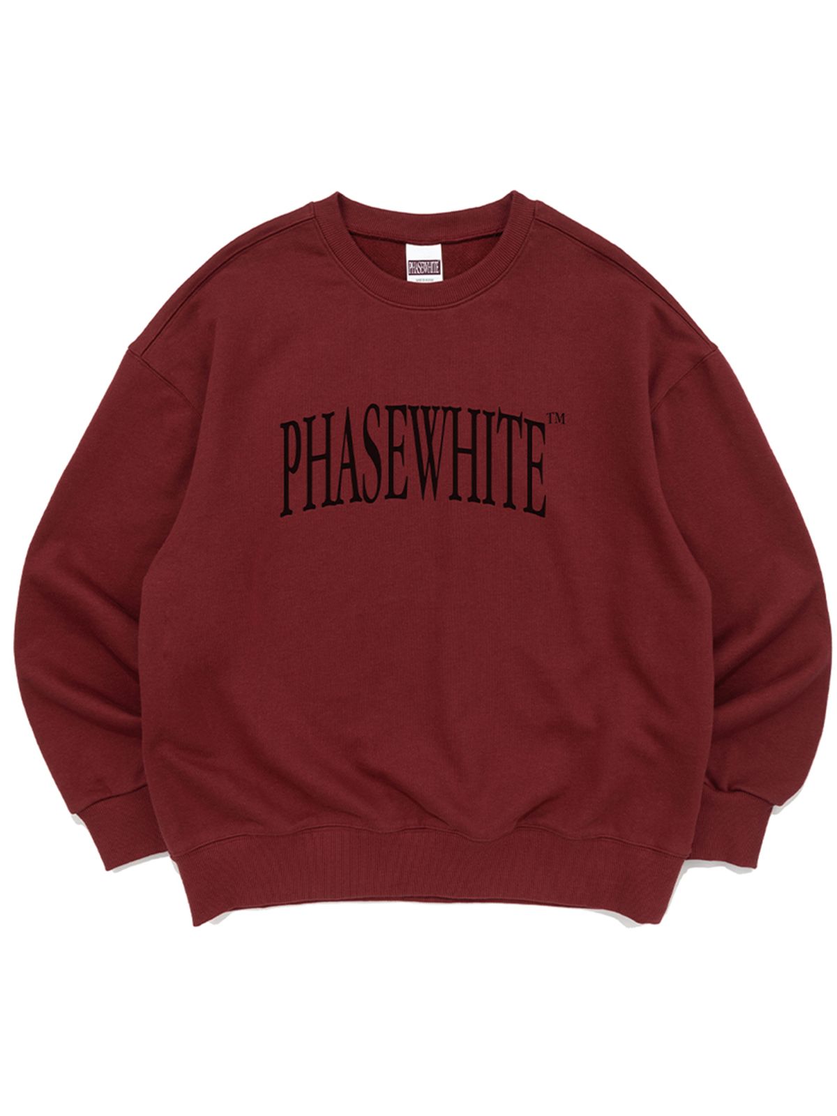 페이즈화이트(PHASEWHITE) DIVE LOGO SWEATSHIRTS (BURGUNDY)