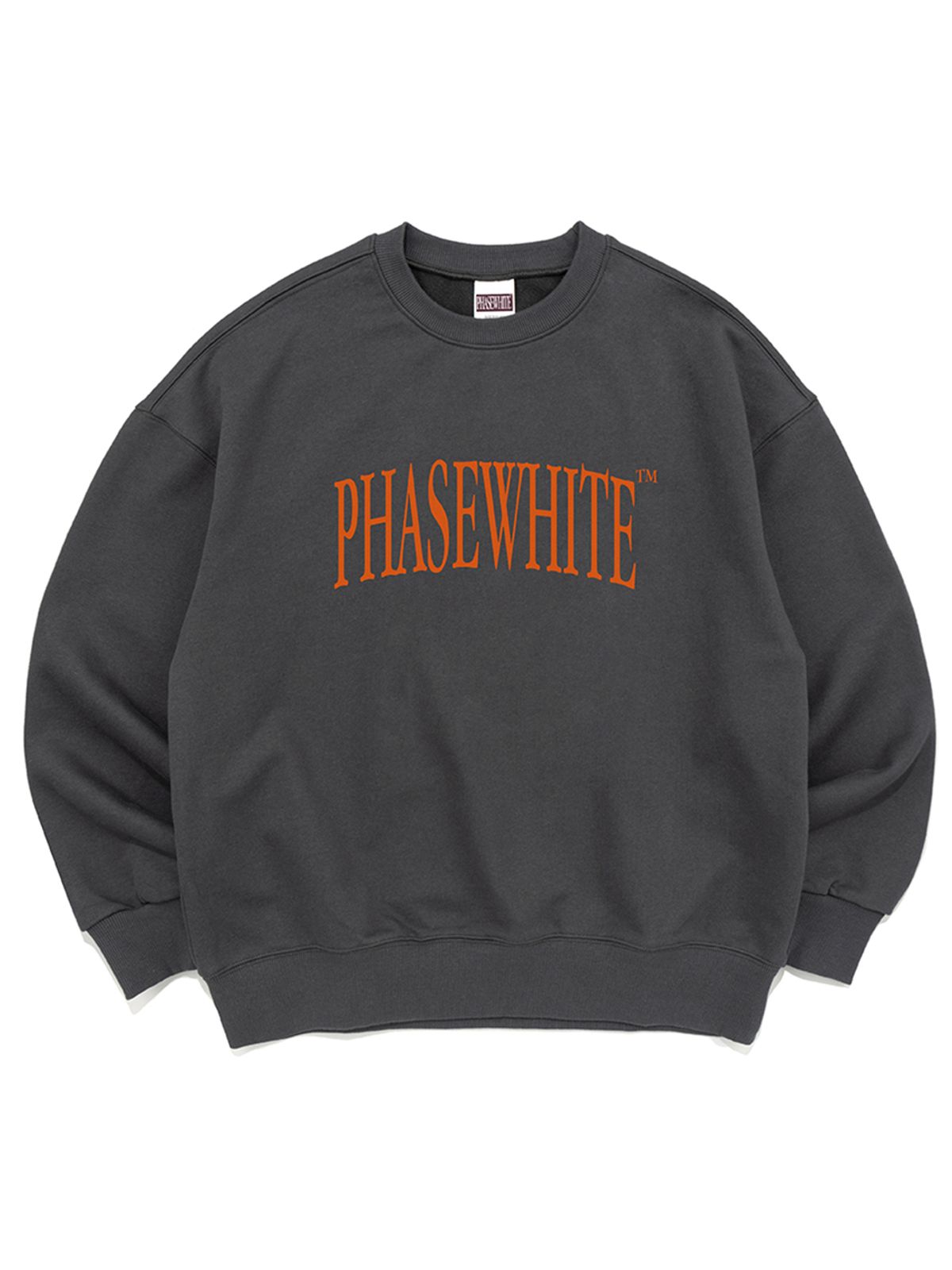 페이즈화이트(PHASEWHITE) DIVE LOGO SWEATSHIRTS (CHARCOAL)