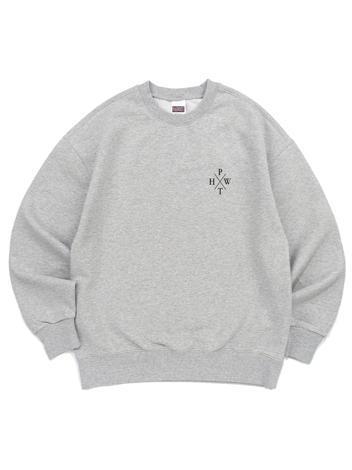페이즈화이트(PHASEWHITE) X LOGO SWEATSHIRTS (MELANGE)