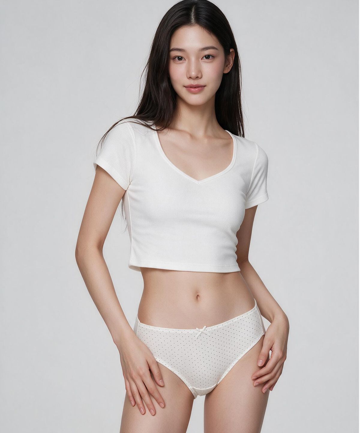 댑(DAB) 누디 도트 노라인 햄팬티 2매입