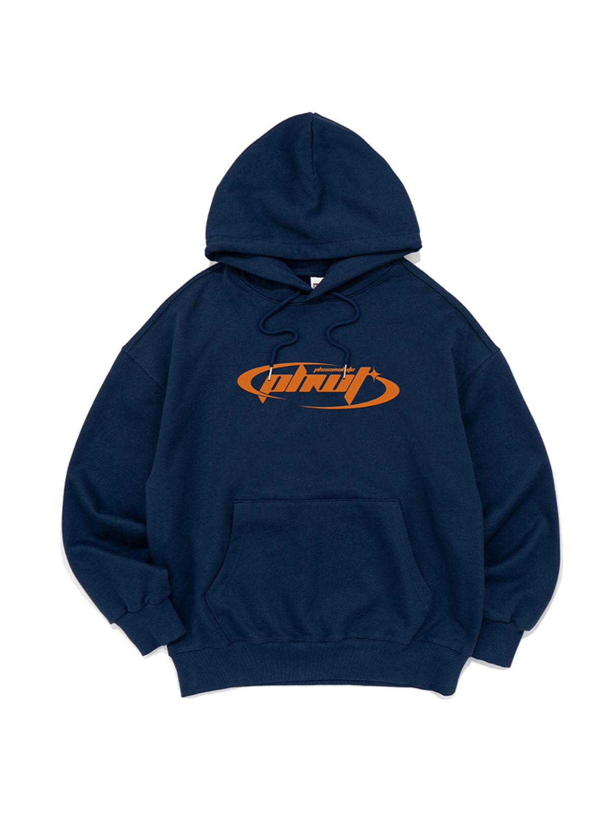 페이즈화이트(PHASEWHITE) MILLENIUM LOGO HOODIE (DARK BLUE)