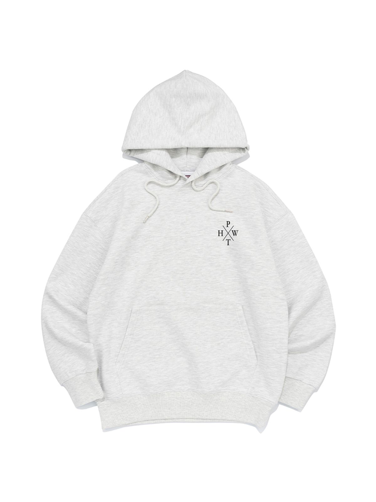페이즈화이트(PHASEWHITE) X LOGO HOODIE (LIGHT MELANGE)