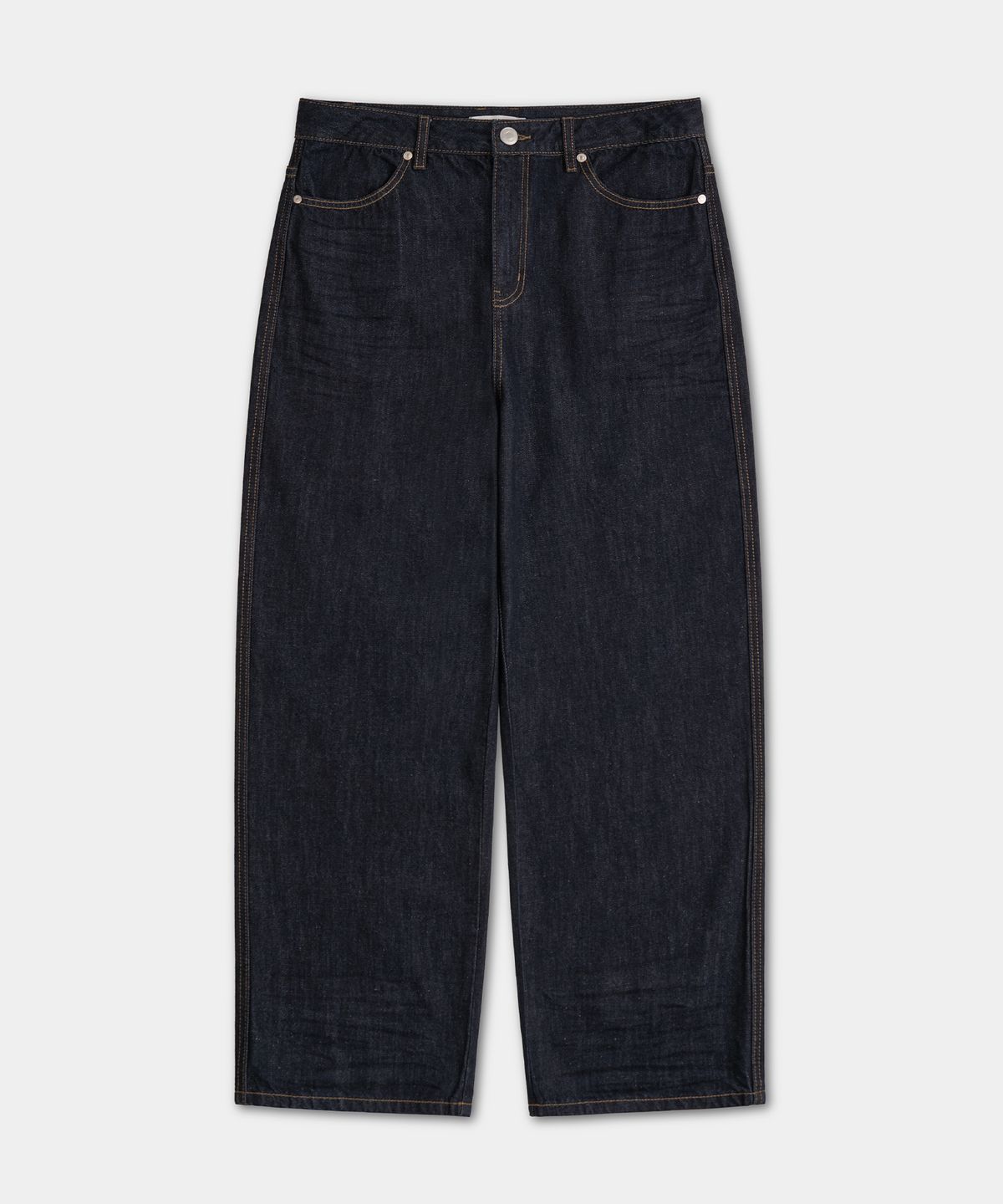 엑스컨테이너(EXCONTAINER) 엠보 레귤러 데님 팬츠 (INDIGO)