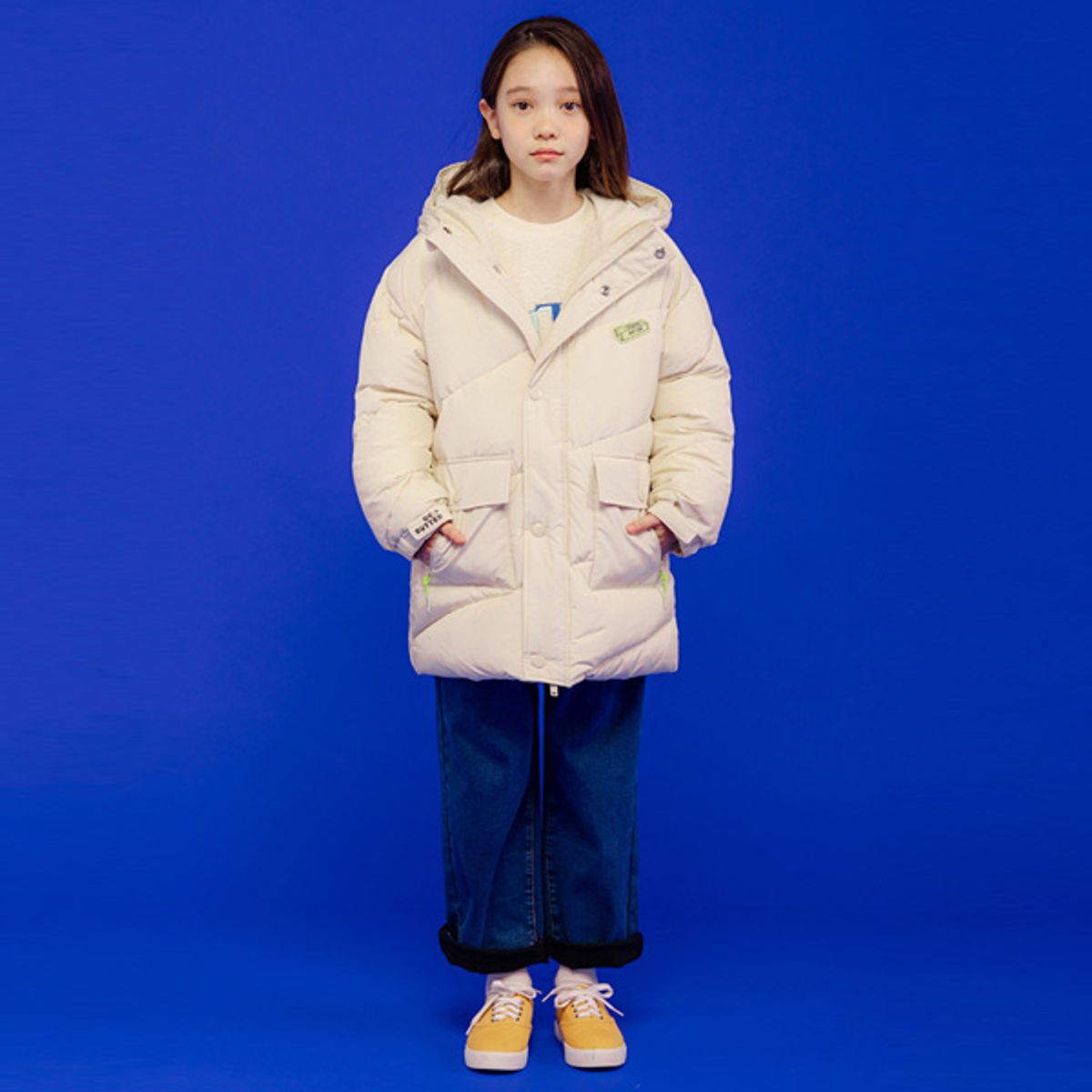 아이러브제이(I LOVE J) B.사선 퀼팅 웰론 점퍼 JVWOU21