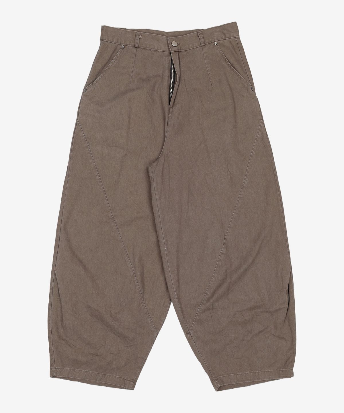 단델(DANDEL) DD structure balloon chino pants (DARK MOCHA) 2