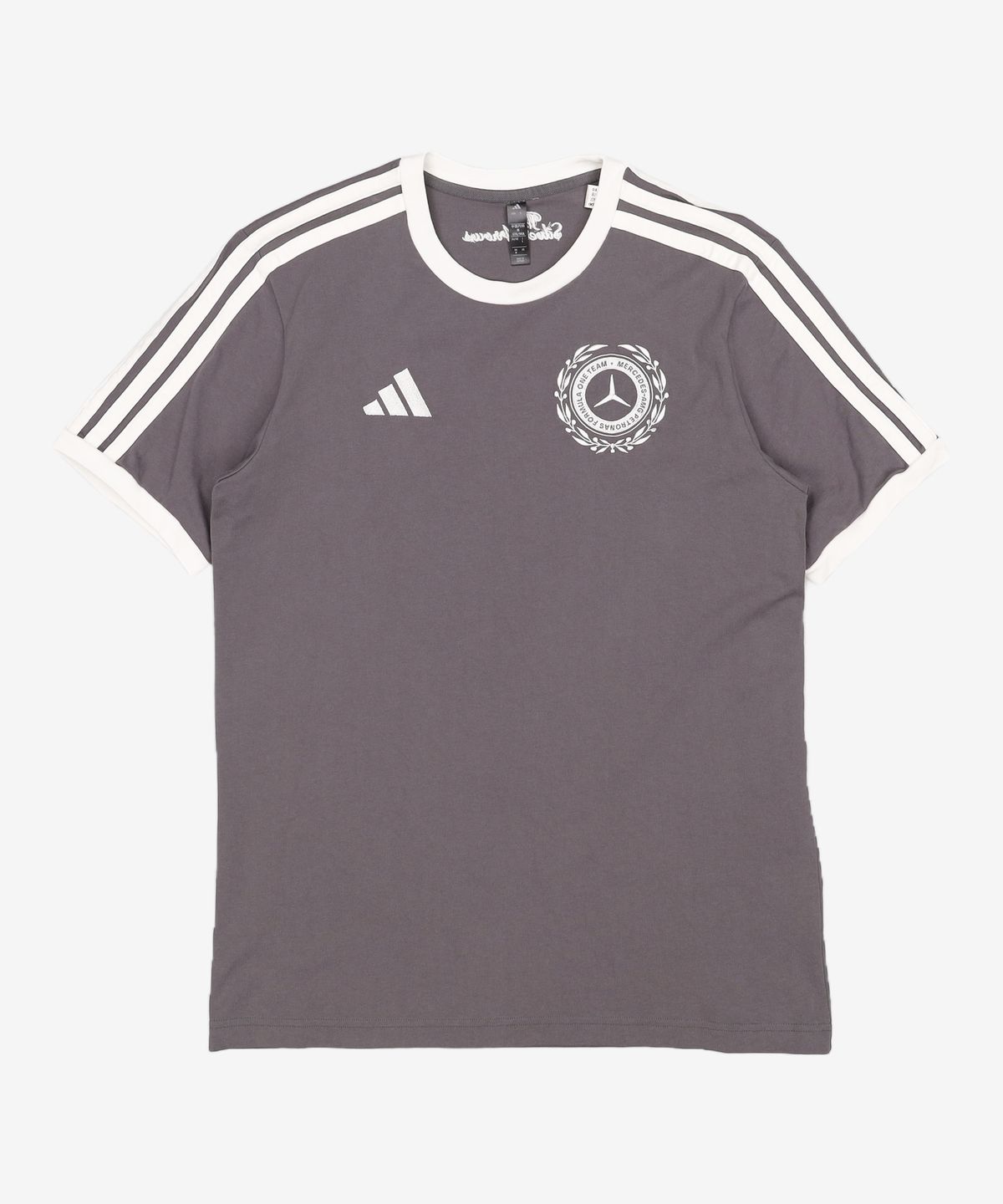 아디다스(ADIDAS) 메르세데스 AMG F1 팀 실버 애로우 아이콘 남성용 티 - 그레이 / IB7013 L