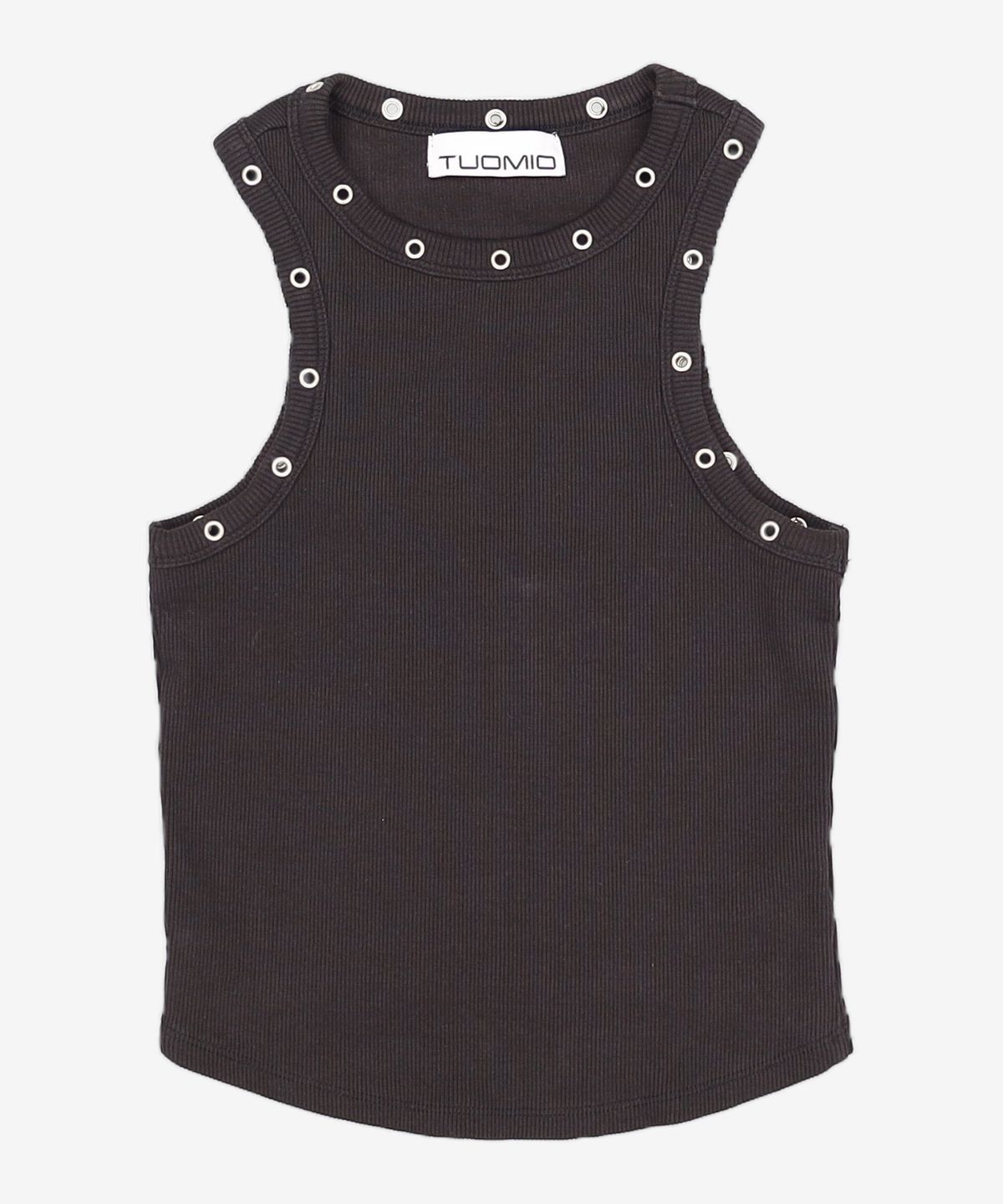 뚜오미오(TUOMIO) PIERCED TANK TOP [BLACK] 1