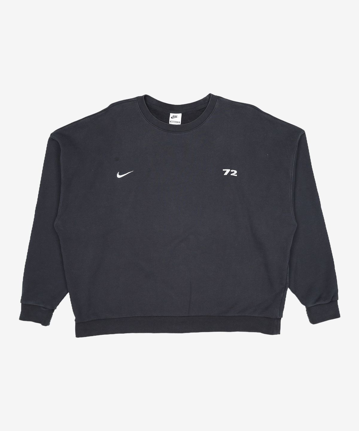나이키(NIKE) 클럽 오버사이즈 크루넥 스웨트셔츠 M - 블랙:울프 그레이 / HQ2962-010 XXL