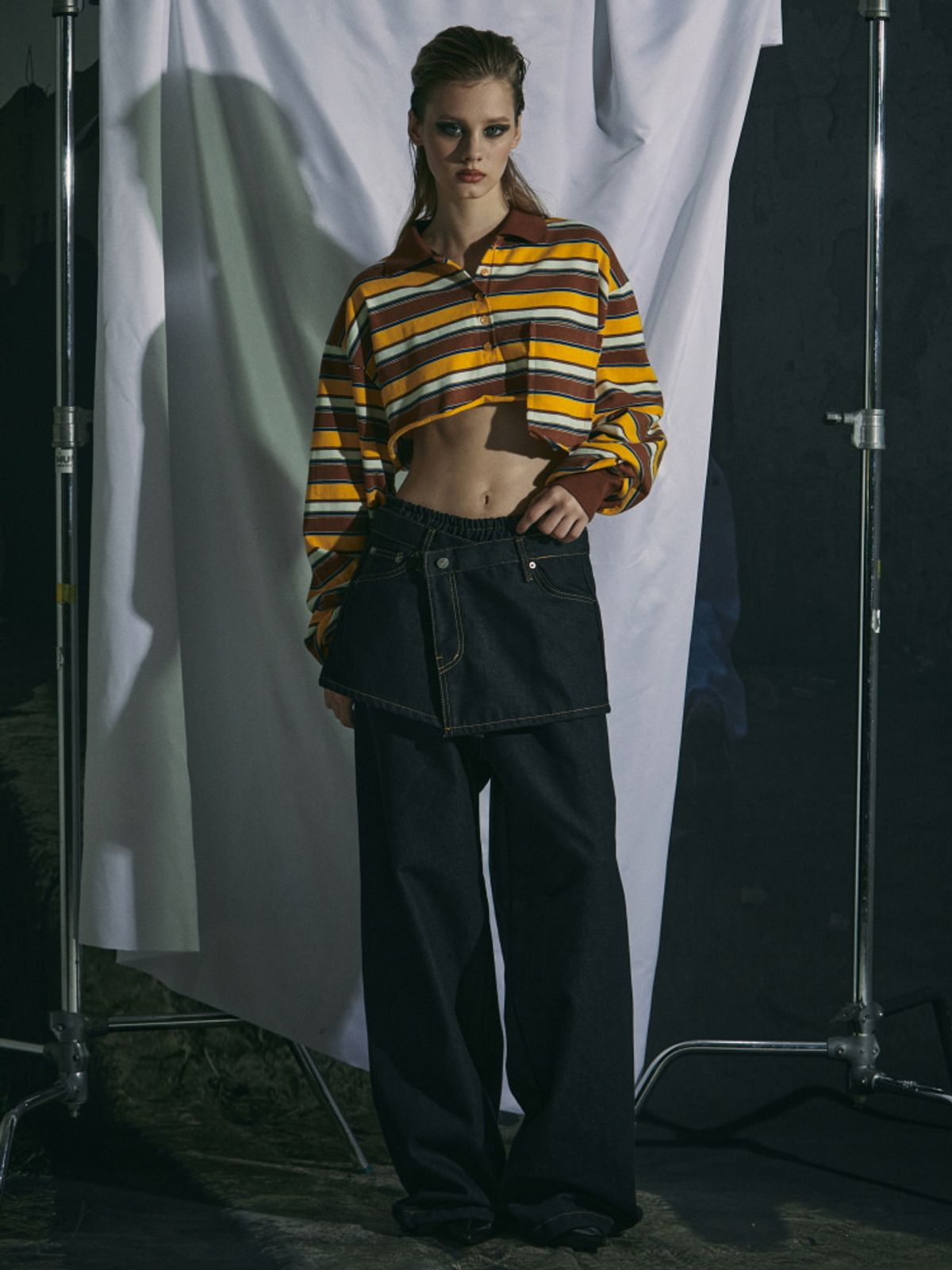 게이트리스(GATELESS) SKIRT DENIM