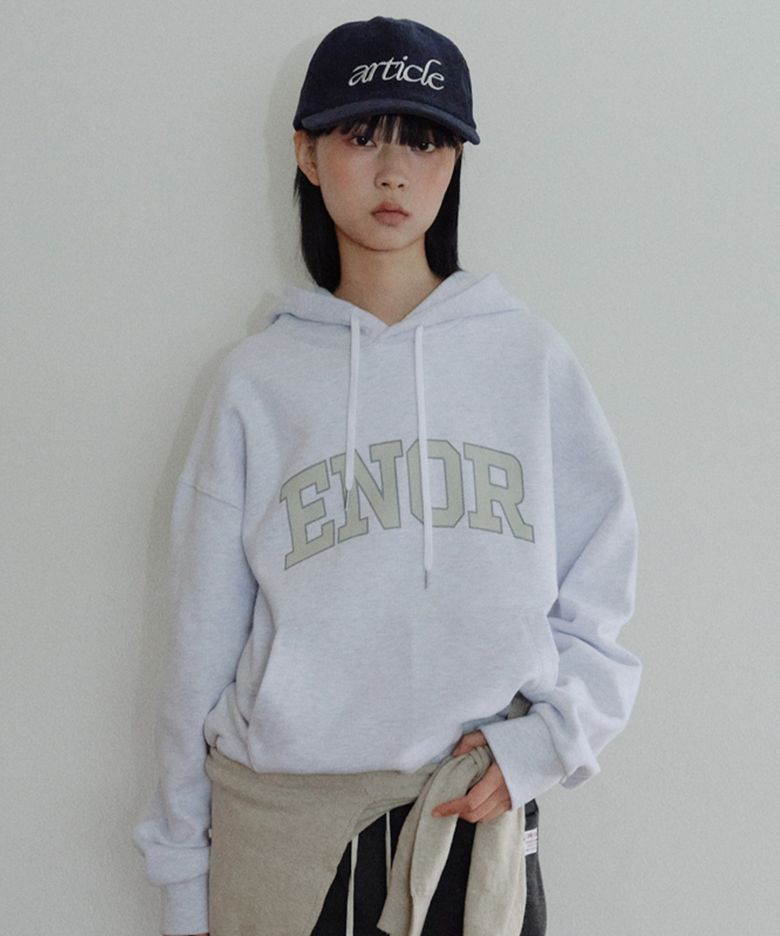 [CORE] ENOR CORE HOODIE - LIGHT GREY