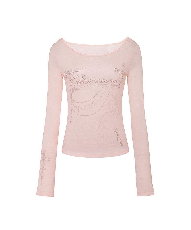 DUSK GRAPHIC TEE pink