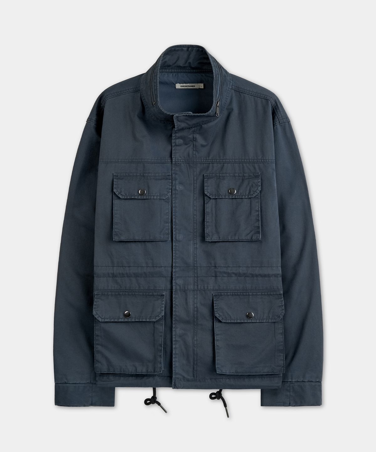 엑스컨테이너(EXCONTAINER) 빈티지 워시드 숏 필드 자켓 (NAVY)