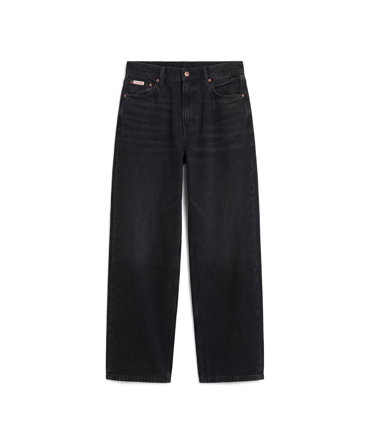 캘빈클라인 진(CALVIN KLEIN JEANS) 여성 릴렉스트 배럴핏 블랙 데님 47F686G 3N3